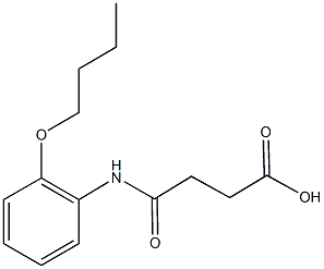 4-(2-butoxyanilino)-4-oxobutanoic acid Structure