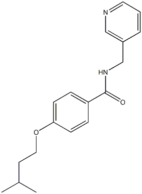 4-(isopentyloxy)-N-(3-pyridinylmethyl)benzamide Structure