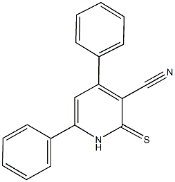 4,6-diphenyl-2-thioxo-1,2-dihydro-3-pyridinecarbonitrile Structure