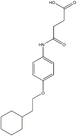 4-[4-(2-cyclohexylethoxy)anilino]-4-oxobutanoic acid Structure