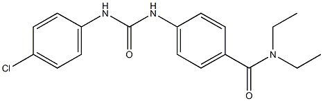 4-{[(4-chloroanilino)carbonyl]amino}-N,N-diethylbenzamide Structure