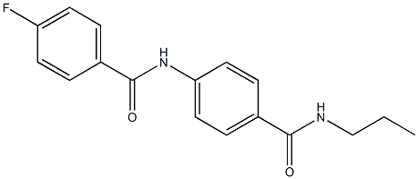 4-fluoro-N-{4-[(propylamino)carbonyl]phenyl}benzamide|