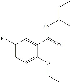 5-bromo-N-(sec-butyl)-2-ethoxybenzamide Struktur