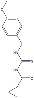 N-(cyclopropylcarbonyl)-N'-(4-methoxybenzyl)thiourea Structure