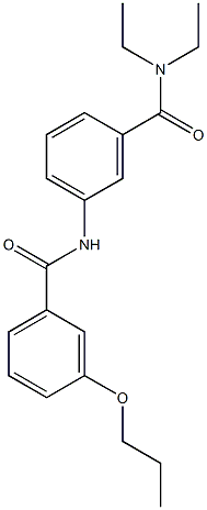 N,N-diethyl-3-[(3-propoxybenzoyl)amino]benzamide Structure