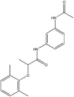  N-[3-(acetylamino)phenyl]-2-(2,6-dimethylphenoxy)propanamide