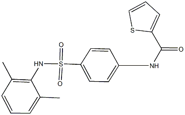 N-{4-[(2,6-dimethylanilino)sulfonyl]phenyl}-2-thiophenecarboxamide Structure