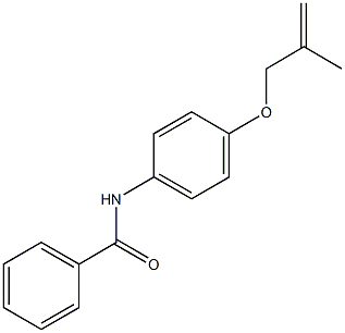 N-{4-[(2-methyl-2-propenyl)oxy]phenyl}benzamide Structure