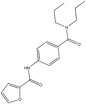 N-{4-[(dipropylamino)carbonyl]phenyl}-2-furamide Structure