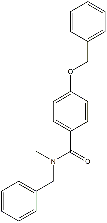 N-benzyl-4-(benzyloxy)-N-methylbenzamide 化学構造式