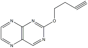 2-(3-Butynyloxy)pteridine Struktur
