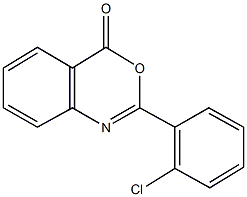 2-(2-chlorophenyl)-4H-3,1-benzoxazin-4-one,,结构式