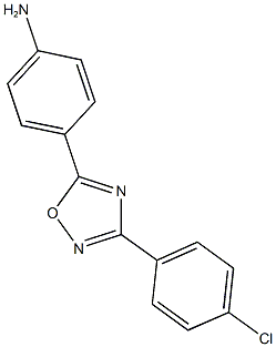 4-[3-(4-chlorophenyl)-1,2,4-oxadiazol-5-yl]aniline Struktur