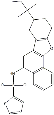 N-(8-tert-pentyl-7,8,9,10-tetrahydronaphtho[1,2-b][1]benzofuran-5-yl)-2-thiophenesulfonamide