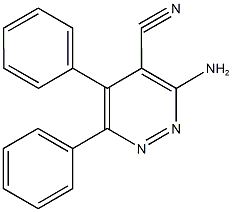 3-amino-5,6-diphenyl-4-pyridazinecarbonitrile Structure