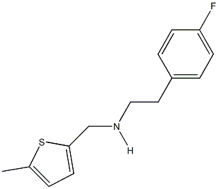 N-[2-(4-fluorophenyl)ethyl]-N-[(5-methyl-2-thienyl)methyl]amine Struktur