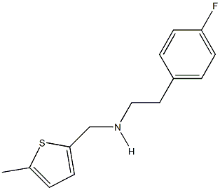 N-[2-(4-fluorophenyl)ethyl]-N-[(5-methyl-2-thienyl)methyl]amine Structure