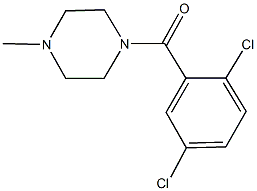 1-(2,5-dichlorobenzoyl)-4-methylpiperazine Struktur