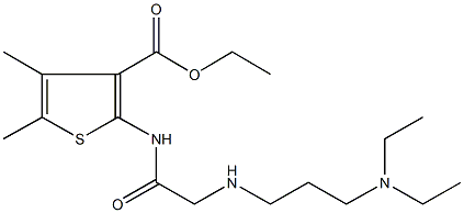 ethyl 2-[({[3-(diethylamino)propyl]amino}acetyl)amino]-4,5-dimethyl-3-thiophenecarboxylate|