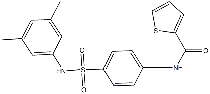 N-{4-[(3,5-dimethylanilino)sulfonyl]phenyl}-2-thiophenecarboxamide,,结构式