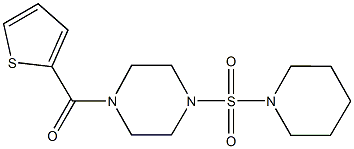 1-(1-piperidinylsulfonyl)-4-(2-thienylcarbonyl)piperazine Structure