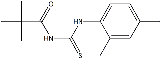 N-(2,4-dimethylphenyl)-N'-(2,2-dimethylpropanoyl)thiourea Struktur