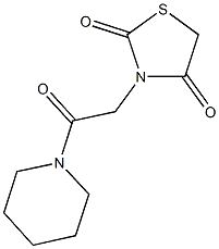 3-[2-oxo-2-(1-piperidinyl)ethyl]-1,3-thiazolidine-2,4-dione