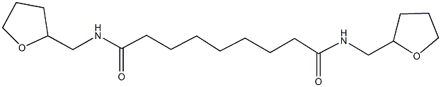 N~1~,N~9~-bis(tetrahydro-2-furanylmethyl)nonanediamide 化学構造式