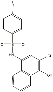  N-(3-chloro-4-hydroxy-1-naphthyl)-4-fluorobenzenesulfonamide