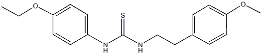 N-(4-ethoxyphenyl)-N'-[2-(4-methoxyphenyl)ethyl]thiourea Structure