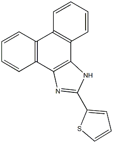 2-(2-thienyl)-1H-phenanthro[9,10-d]imidazole Structure