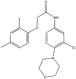 N-[3-chloro-4-(4-morpholinyl)phenyl]-2-(2,4-dimethylphenoxy)acetamide Structure