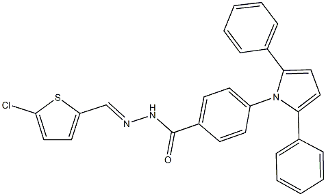 N'-[(5-chlorothien-2-yl)methylene]-4-(2,5-diphenyl-1H-pyrrol-1-yl)benzohydrazide