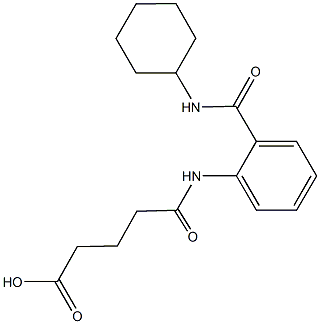 5-{2-[(cyclohexylamino)carbonyl]anilino}-5-oxopentanoic acid