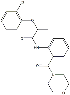 2-(2-chlorophenoxy)-N-[2-(4-morpholinylcarbonyl)phenyl]propanamide