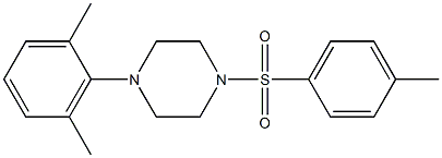 1-(2,6-dimethylphenyl)-4-[(4-methylphenyl)sulfonyl]piperazine 结构式