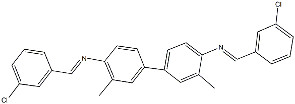 N-(3-chlorobenzylidene)-N-{4'-[(3-chlorobenzylidene)amino]-3,3'-dimethyl[1,1'-biphenyl]-4-yl}amine