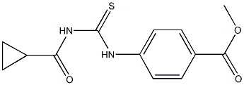 methyl 4-({[(cyclopropylcarbonyl)amino]carbothioyl}amino)benzoate Structure