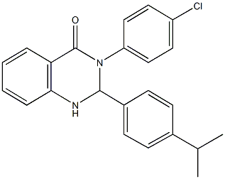  3-(4-chlorophenyl)-2-(4-isopropylphenyl)-2,3-dihydro-4(1H)-quinazolinone