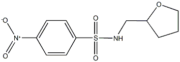 4-nitro-N-(tetrahydro-2-furanylmethyl)benzenesulfonamide Structure