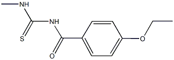 N-(4-ethoxybenzoyl)-N'-methylthiourea 化学構造式