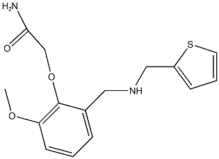 2-(2-methoxy-6-{[(2-thienylmethyl)amino]methyl}phenoxy)acetamide Structure