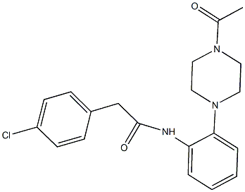 N-[2-(4-acetyl-1-piperazinyl)phenyl]-2-(4-chlorophenyl)acetamide|