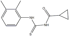 N-(cyclopropylcarbonyl)-N'-(2,3-dimethylphenyl)thiourea 化学構造式