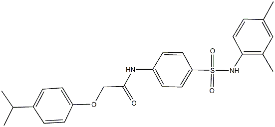 N-{4-[(2,4-dimethylanilino)sulfonyl]phenyl}-2-(4-isopropylphenoxy)acetamide Structure