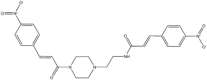 3-{4-nitrophenyl}-N-{2-[4-(3-{4-nitrophenyl}acryloyl)-1-piperazinyl]ethyl}acrylamide|