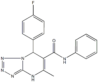 7-(4-fluorophenyl)-5-methyl-N-phenyl-4,7-dihydrotetraazolo[1,5-a]pyrimidine-6-carboxamide Struktur