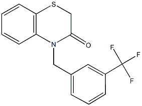 4-[3-(trifluoromethyl)benzyl]-2H-1,4-benzothiazin-3(4H)-one Structure