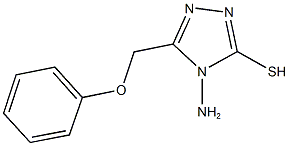 4-amino-5-(phenoxymethyl)-4H-1,2,4-triazol-3-yl hydrosulfide Structure