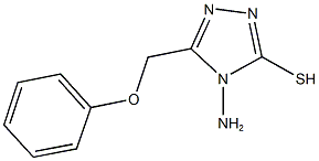 4-amino-5-(phenoxymethyl)-4H-1,2,4-triazol-3-yl hydrosulfide 结构式